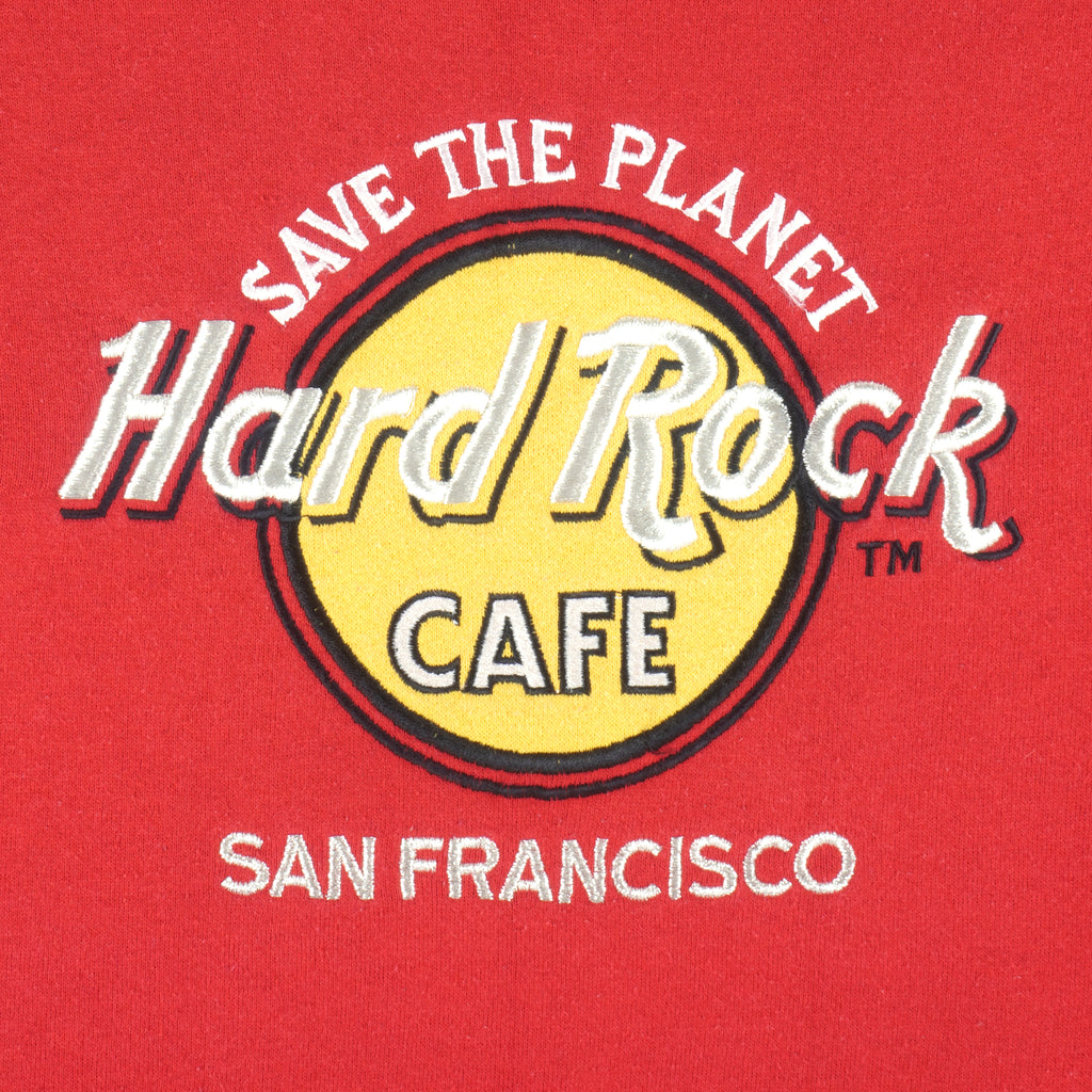 Vintage (Hard Rock) - San Francisco Embroidered Crew Neck Sweatshirt 1990s Large Vintage Retro