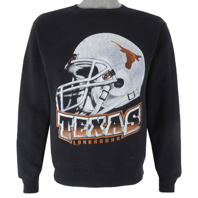 NCAA (Nutmeg) - Texas Longhorns Helmet Crew Neck Sweatshirt 1990s Large