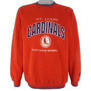 MLB (Logo Athletic) - St. Louis Cardinals Embroidered Sweatshirt 1990s Large Vintage Retro Baseball