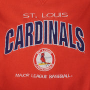 MLB (Logo Athletic) - St. Louis Cardinals Embroidered Sweatshirt 1990s Large Vintage Retro Baseball