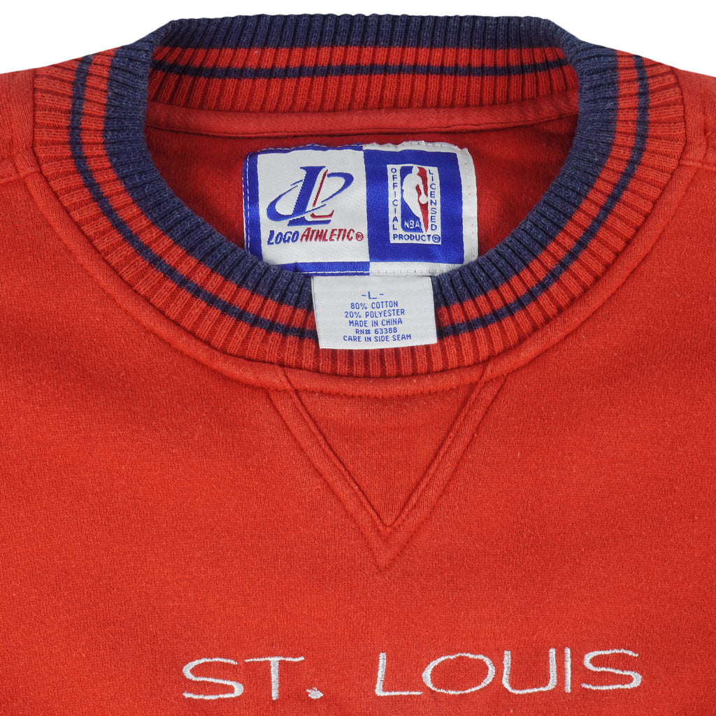 MLB (Logo Athletic) - St. Louis Cardinals Embroidered Sweatshirt 1990s Large Vintage Retro Baseball