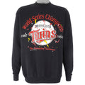 MLB (HL Miller) - Minnesota Twins World Champions Series Sweatshirt 1991 Large Vintage Retro Baseball