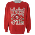NFL (Artex) - San Francisco 49ers World Champion Crew Neck Sweatshirt 1989 Large Vintage Retro Football