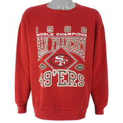 NFL (Artex) - San Francisco 49ers World Champion Crew Neck Sweatshirt 1989 Large Vintage Retro Football