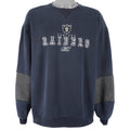 Reebok - Oakland Raiders Embroidered Crew Neck Sweatshirt 1990s Large Vintage Retro Football