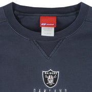 Reebok - Oakland Raiders Embroidered Crew Neck Sweatshirt 1990s Large Vintage Retro Football