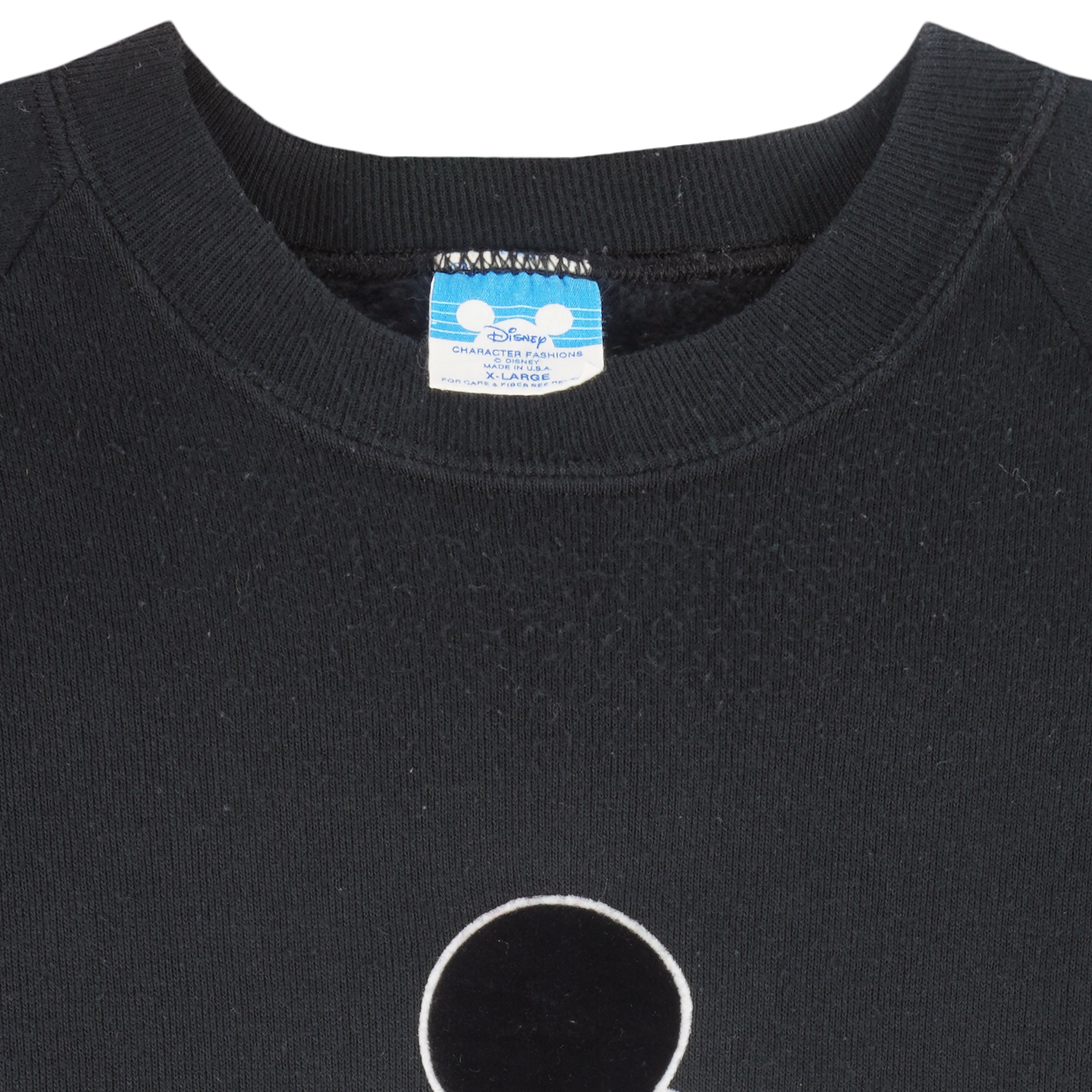 Disney - Mickey Mouse Crew Neck Sweatshirt 1980s X-Large Vintage Retro