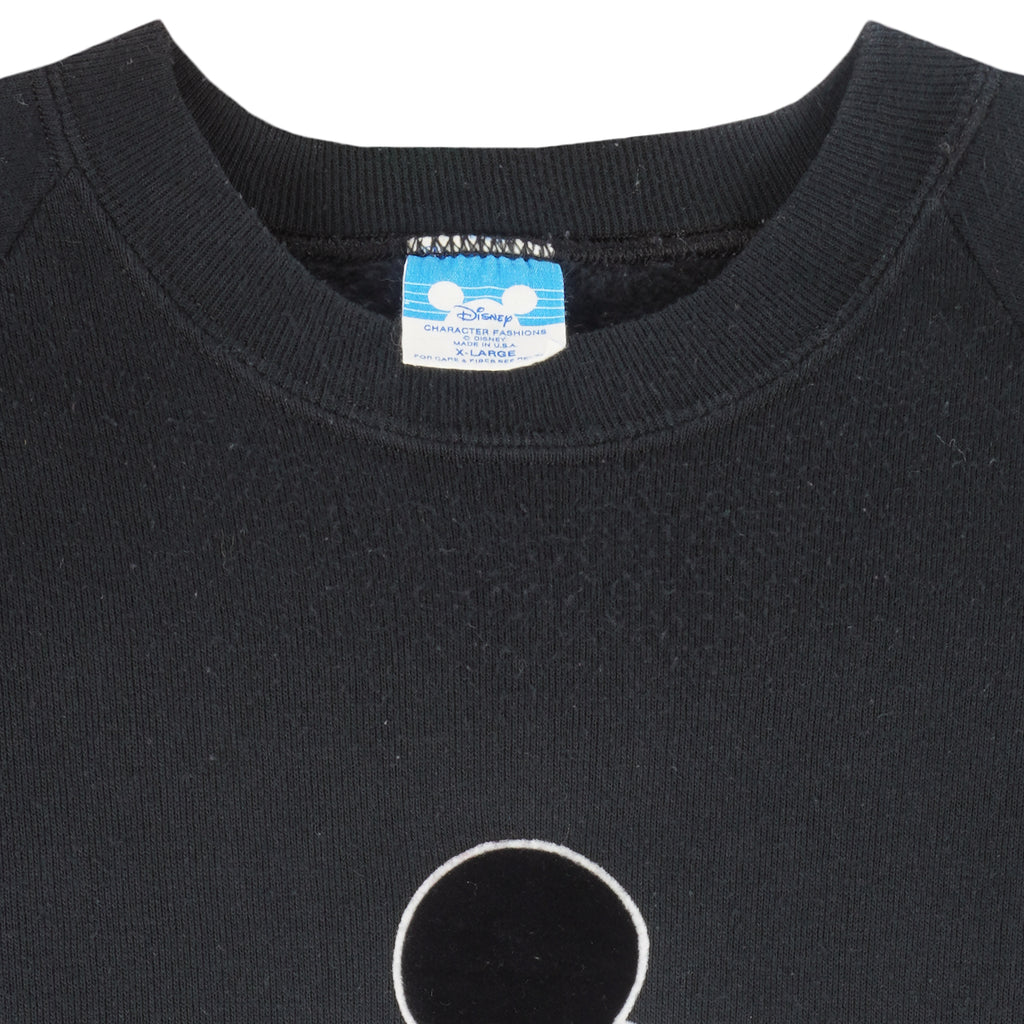 Disney - Mickey Mouse Crew Neck Sweatshirt 1980s X-Large Vintage Retro