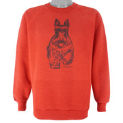 Vintage - Cairn Terrier Dog Breed Crew Neck Sweatshirt 1990s Large Vintage Retro