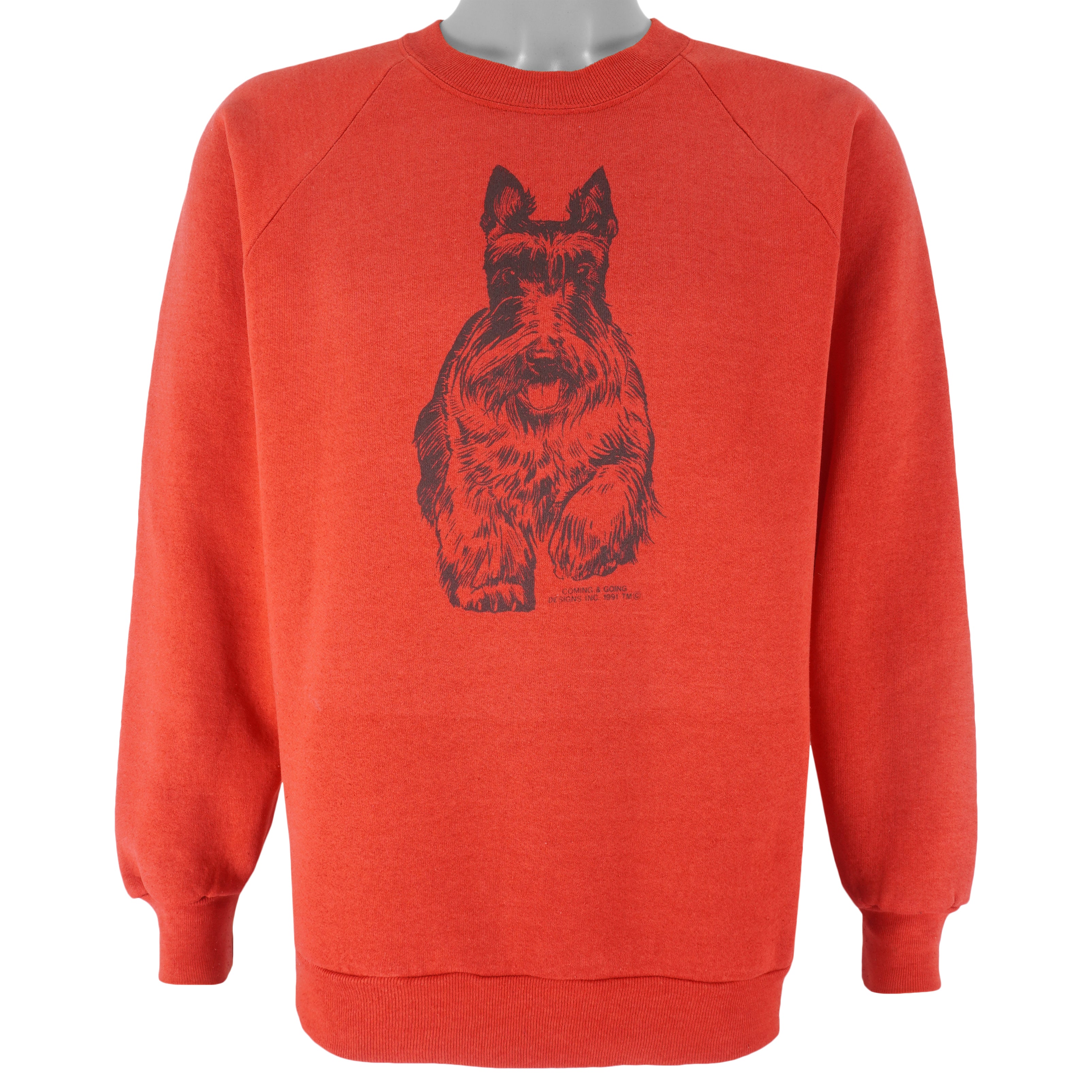 Vintage - Cairn Terrier Dog Breed Crew Neck Sweatshirt 1990s Large Vintage Retro