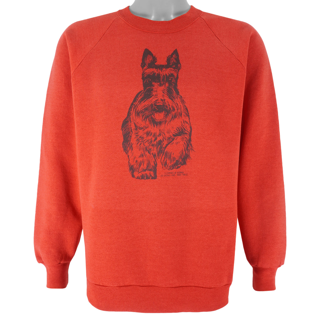 Vintage - Cairn Terrier Dog Breed Crew Neck Sweatshirt 1990s Large Vintage Retro