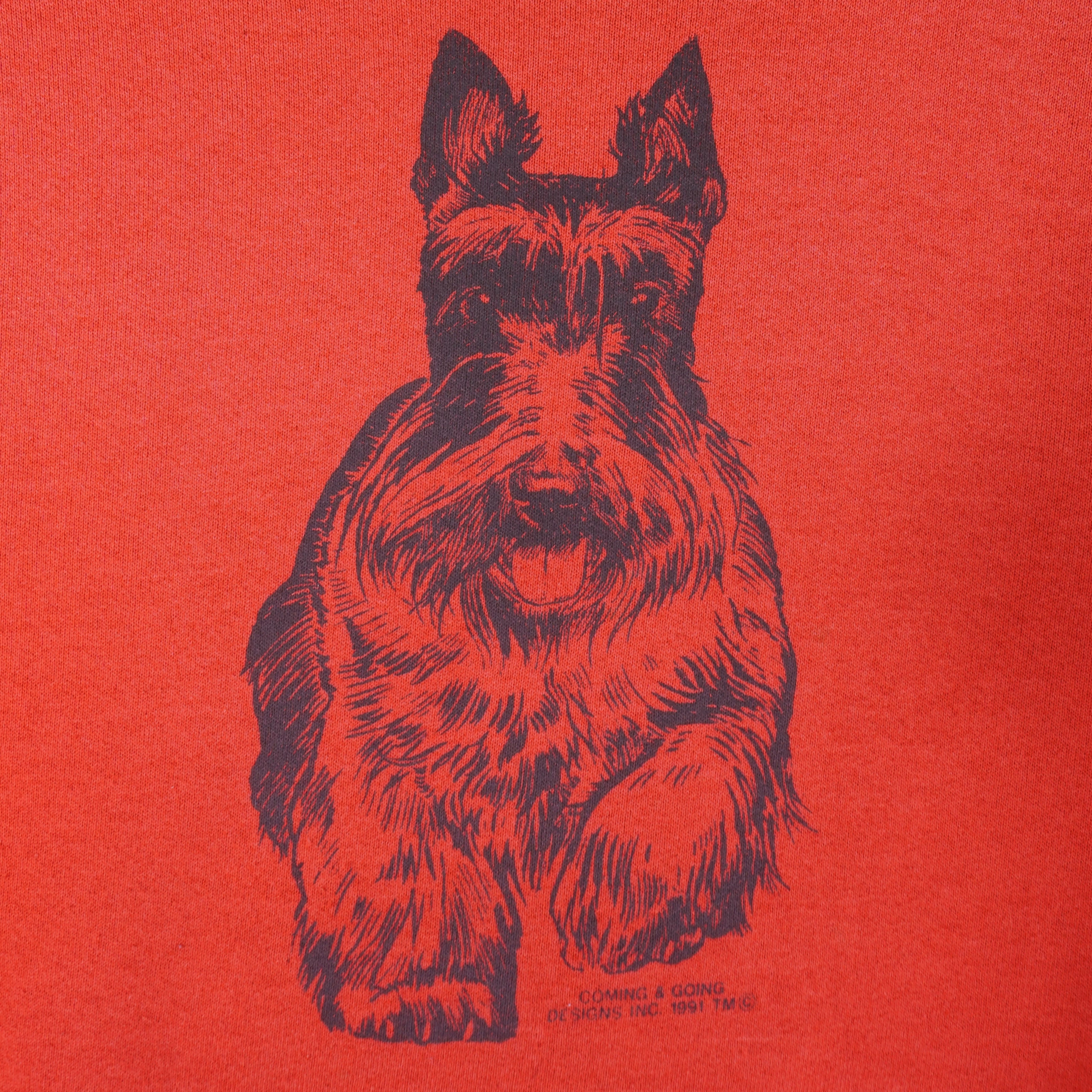 Vintage - Cairn Terrier Dog Breed Crew Neck Sweatshirt 1990s Large Vintage Retro