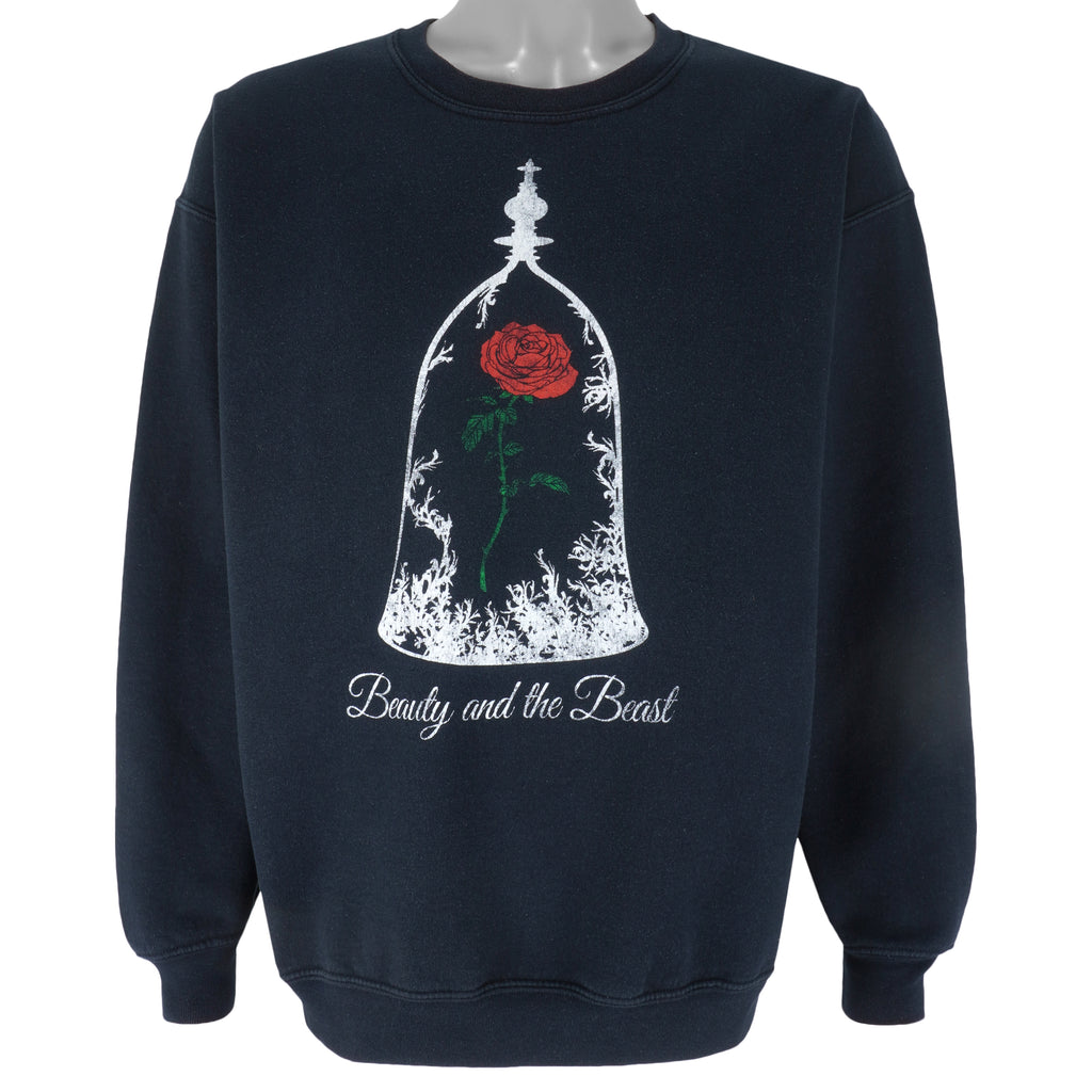 Disney - Beauty And The Beast Musical Crew Neck Sweatshirt 1990s Large Vintage Retro