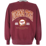 NCAA (Midwest) - Virginia Tech Hokies Fighting Gobblers Sweatshirt 1990s Medium Vintage Retro Football College