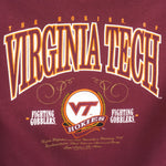 NCAA (Midwest) - Virginia Tech Hokies Fighting Gobblers Sweatshirt 1990s Medium Vintage Retro Football College