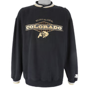 Starter (NCAA) - Colorado Buffaloes Crew Neck Sweatshirt 1990s X-Large Vintage Retro Football College