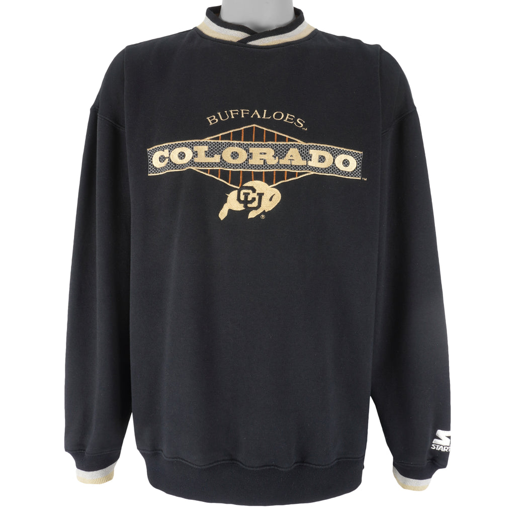 Starter (NCAA) - Colorado Buffaloes Crew Neck Sweatshirt 1990s X-Large Vintage Retro Football College
