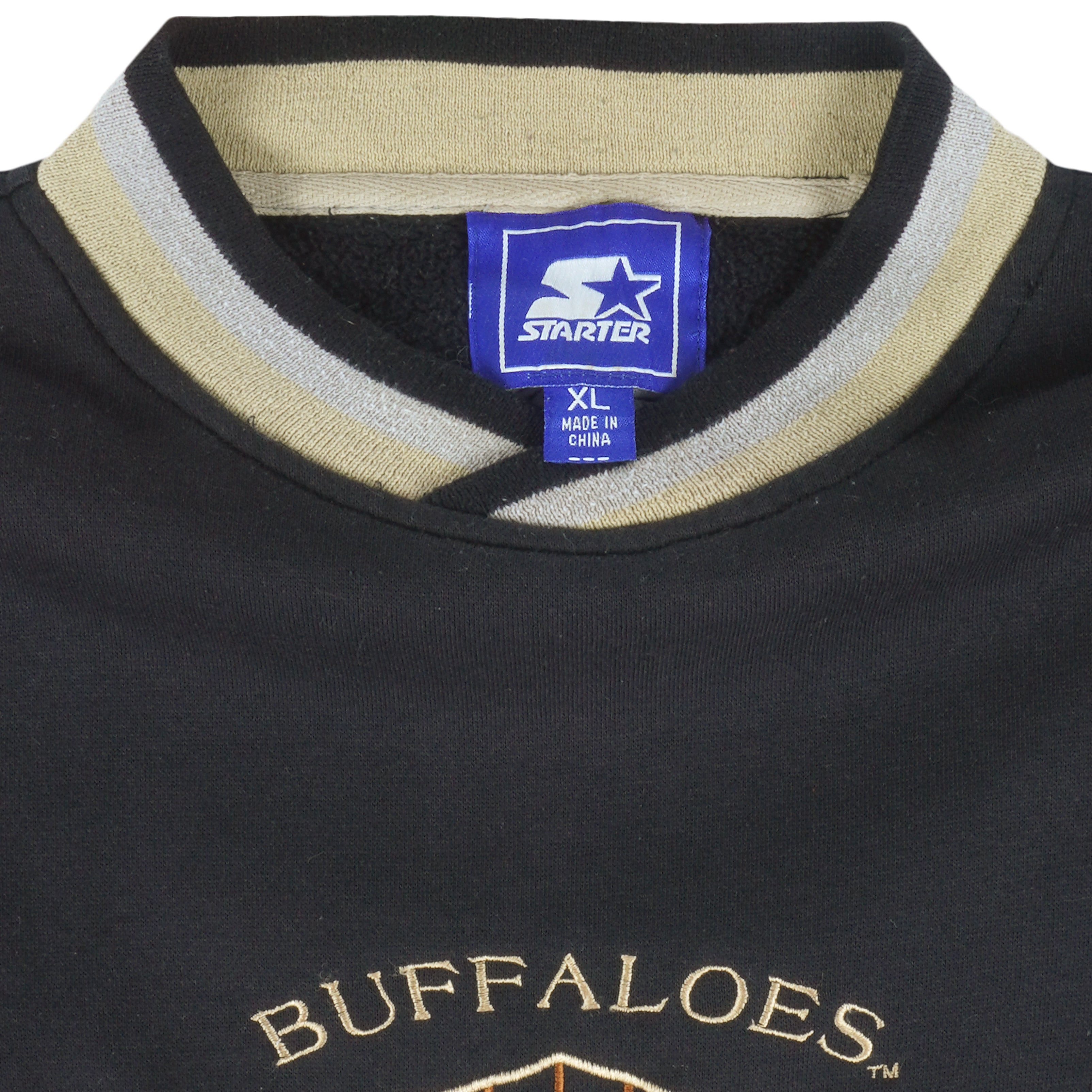 Starter (NCAA) - Colorado Buffaloes Crew Neck Sweatshirt 1990s X-Large Vintage Retro Football College