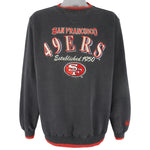 NFL (Logo Athletic) - San Francisco 49ers Embroidered Sweatshirt 1990s Large