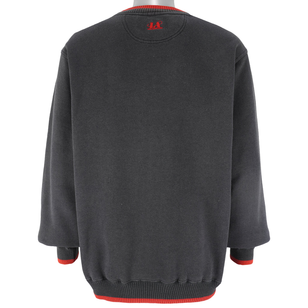 NFL (Logo Athletic) - San Francisco 49ers Embroidered Sweatshirt 1990s Large Vintage Retro Football