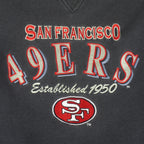 NFL (Logo Athletic) - San Francisco 49ers Embroidered Sweatshirt 1990s Large Vintage Retro Football