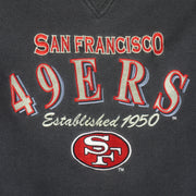 NFL (Logo Athletic) - San Francisco 49ers Embroidered Sweatshirt 1990s Large Vintage Retro Football