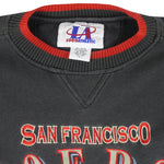 NFL (Logo Athletic) - San Francisco 49ers Embroidered Sweatshirt 1990s Large Vintage Retro Football