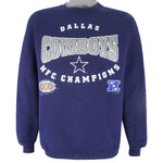 NFL (Hanes) - Dallas Cowboys Crew Neck Sweatshirt 1996 Medium