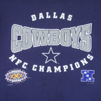 NFL (Hanes) - Dallas Cowboys Crew Neck Sweatshirt 1996 Medium Vintage Retro Football 