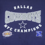 NFL (Hanes) - Dallas Cowboys Crew Neck Sweatshirt 1996 Medium Vintage Retro Football 