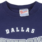 NFL (Hanes) - Dallas Cowboys Crew Neck Sweatshirt 1996 Medium Vintage Retro Football 