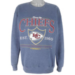 NFL (Lee) - Kansas City Chiefs Crew Neck Sweatshirt 1996 Large Vintage Retro Football