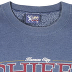 NFL (Lee) - Kansas City Chiefs Crew Neck Sweatshirt 1996 Large Vintage Retro Football