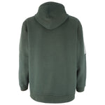 Adidas - Green 1/4 Zip Hooded Sweatshirt 1990s Medium Vintage Retro