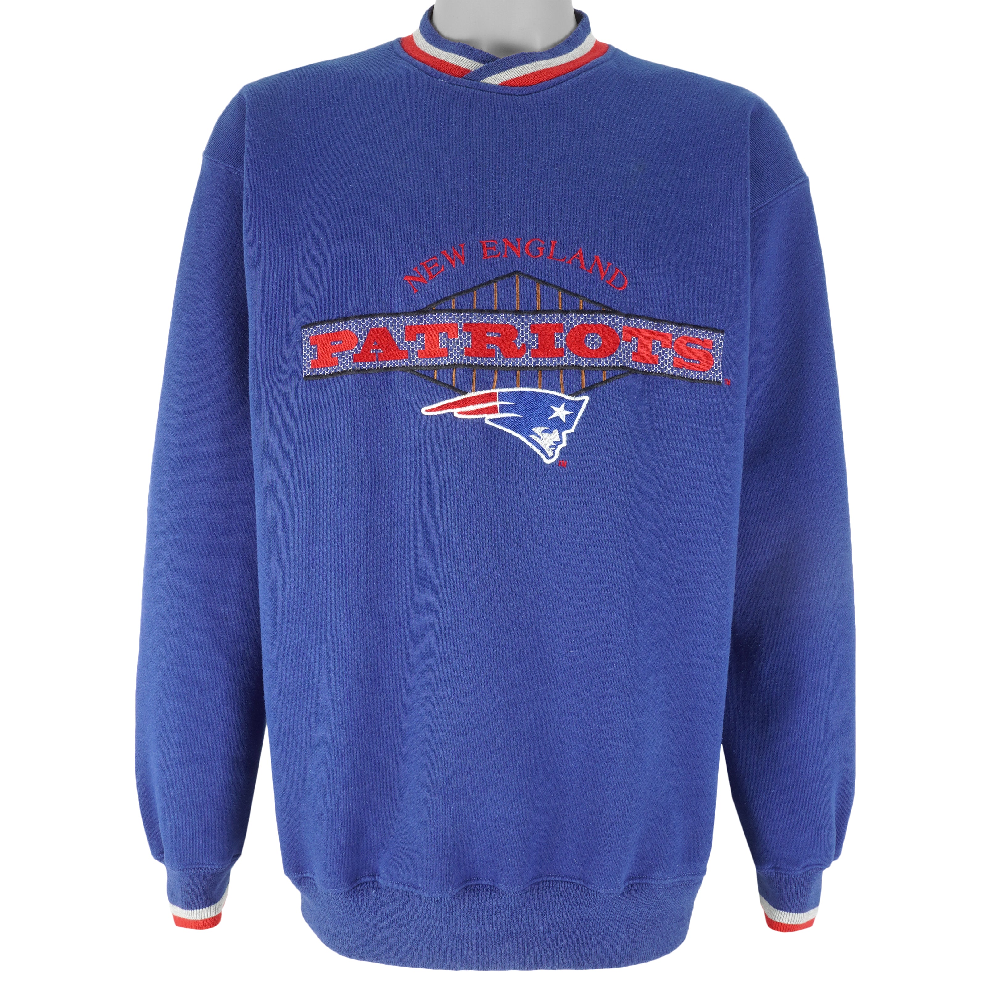Starter - New England Patriots Embroidered Crew Neck Sweatshirt 1990s Large Vintage Retro Football