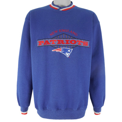 Starter (NFL) - New England Patriots Embroidered Crew Neck Sweatshirt 1990s Large