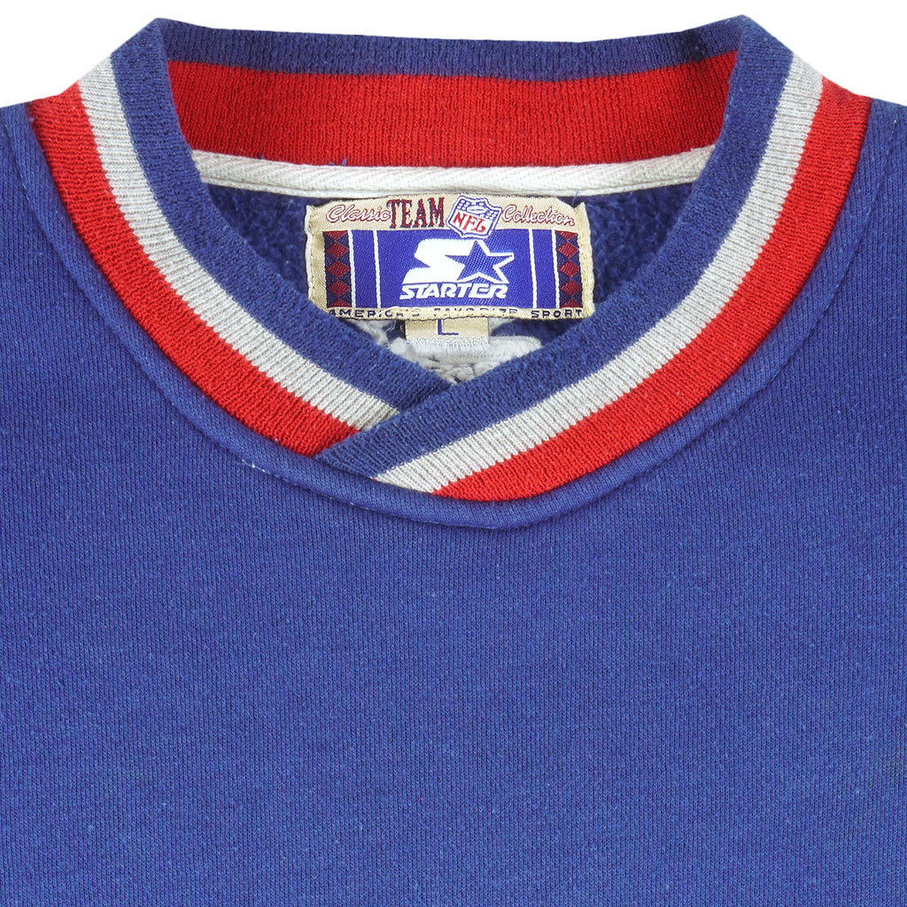 Starter - New England Patriots Embroidered Crew Neck Sweatshirt 1990s Large Vintage Retro Football