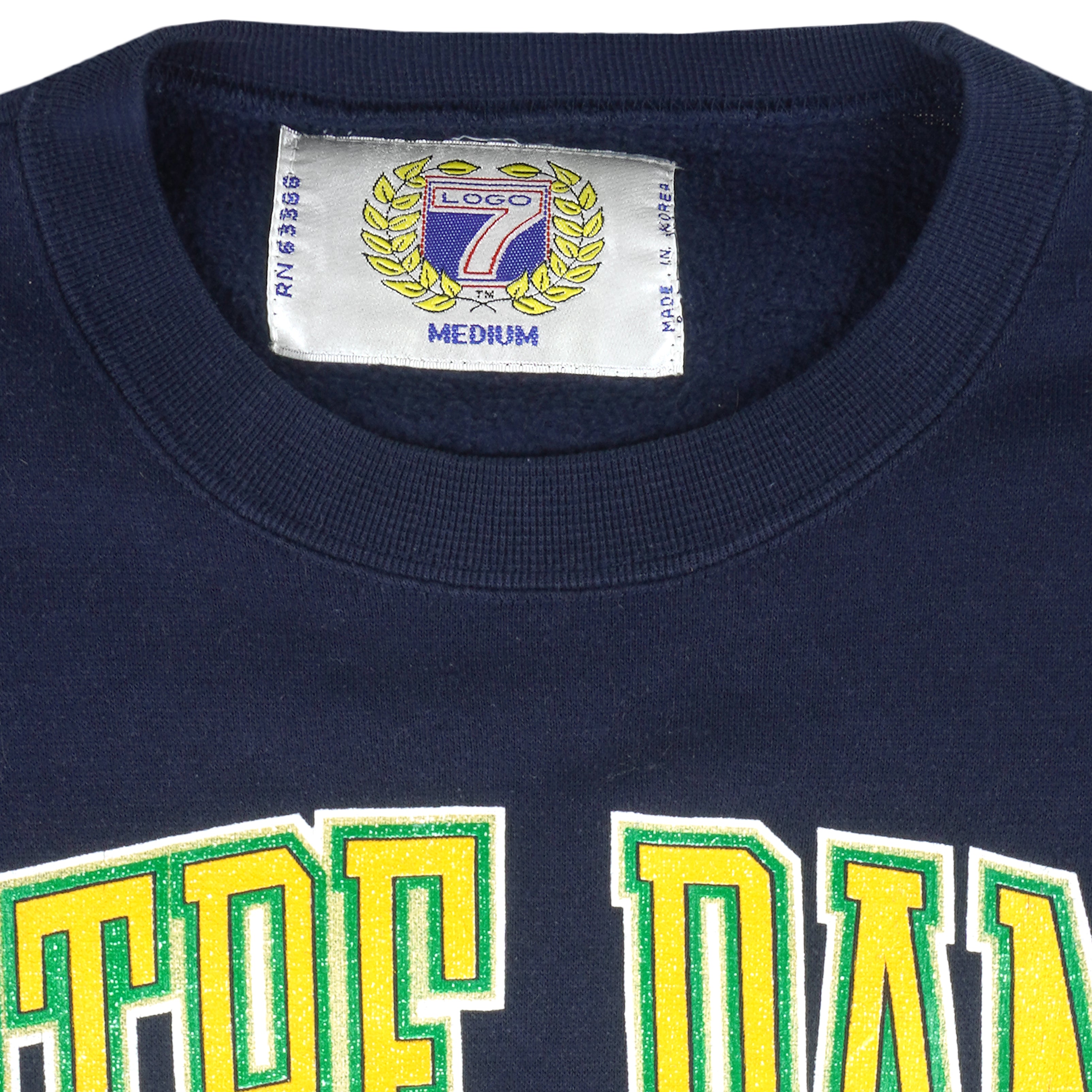 NCAA (Logo 7) - Notre Dame Fighting Irish Sweatshirt 1990s Medium Vintage Retro Football college