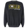 NFL (Logo 7) - Pittsburgh Steelers Embroidered Sweatshirt 1990s X-Large Vintage Retro Football