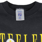 NFL (Logo 7) - Pittsburgh Steelers Embroidered Sweatshirt 1990s X-Large Vintage Retro Football
