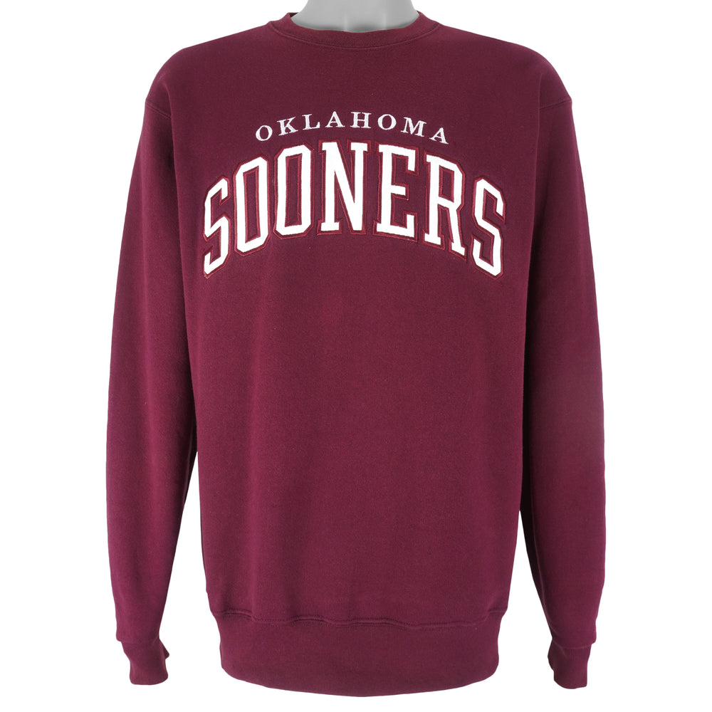 NCAA - Oklahoma Sooners Crew Neck Sweatshirt 1990s Medium Vintage Retro Football College