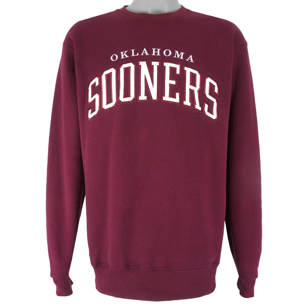 NCAA - Oklahoma Sooners Crew Neck Sweatshirt 1990s Medium Vintage Retro Football College