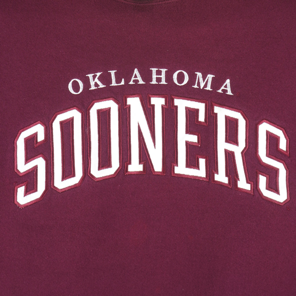 NCAA - Oklahoma Sooners Crew Neck Sweatshirt 1990s Medium Vintage Retro Football College