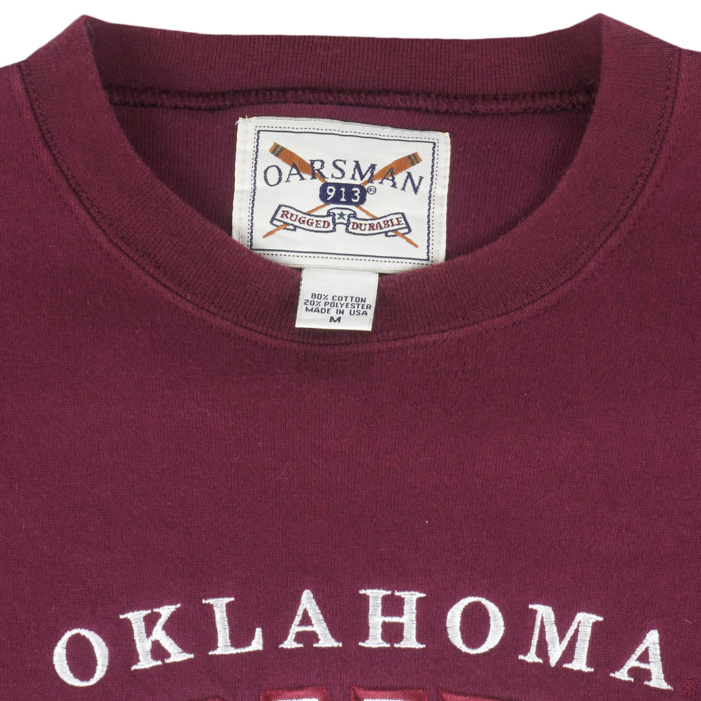 NCAA - Oklahoma Sooners Crew Neck Sweatshirt 1990s Medium Vintage Retro Football College