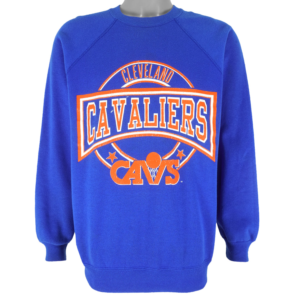NBA (Artex) - Cleveland Cavs Crew Neck Sweatshirt 1990s Large Vintage Retro Basketball