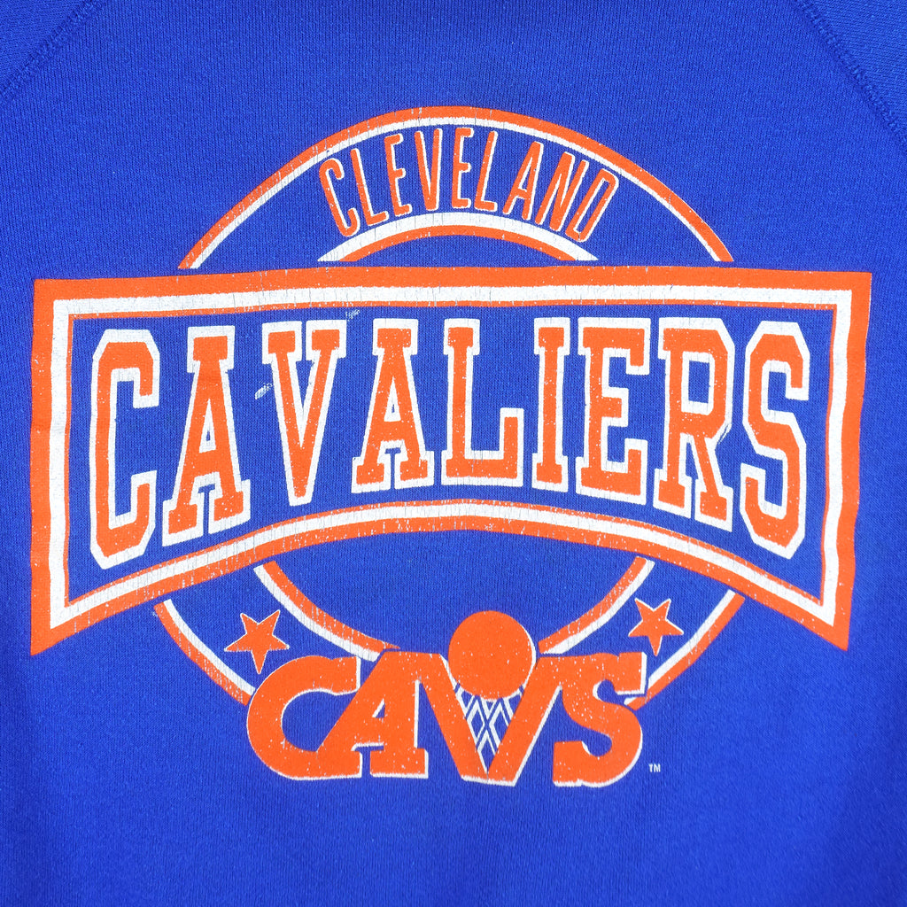 NBA (Artex) - Cleveland Cavs Crew Neck Sweatshirt 1990s Large Vintage Retro Basketball