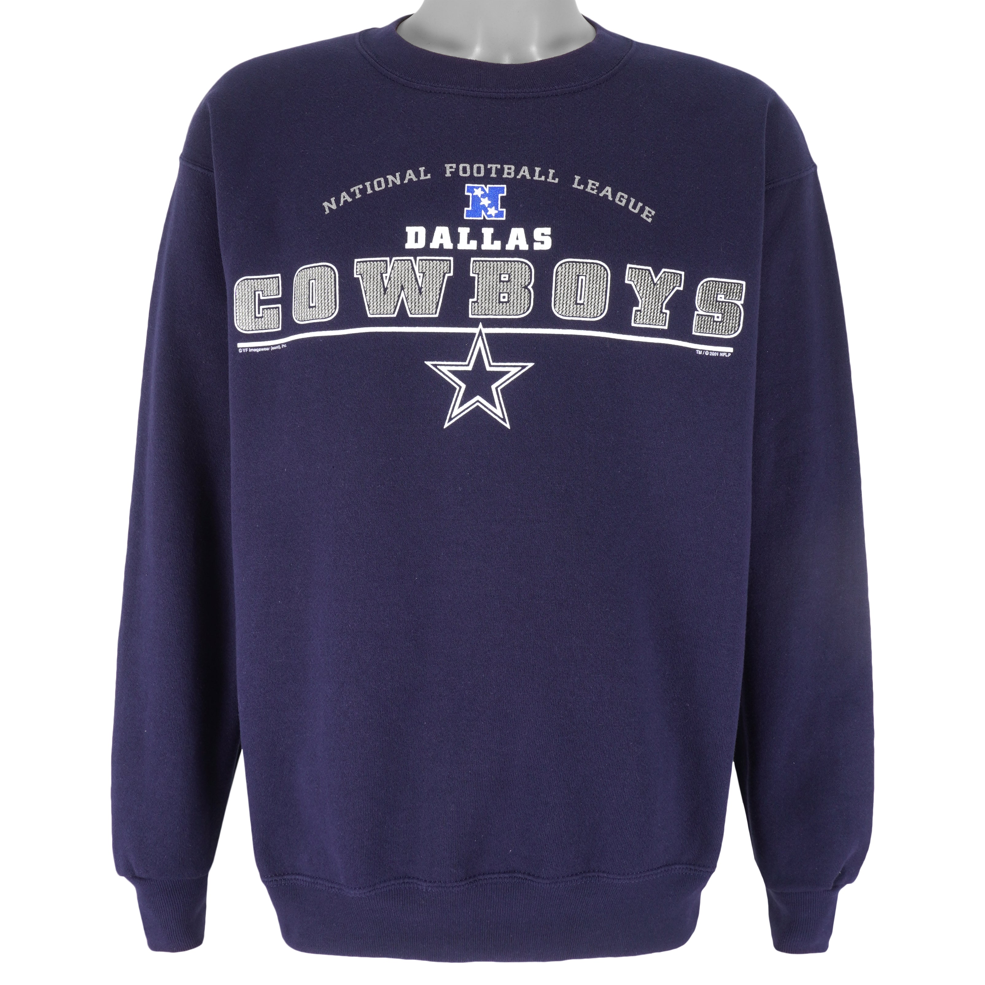 NFL (Lee) - Dallas Cowboys Crew Neck Sweatshirt 2001 Medium