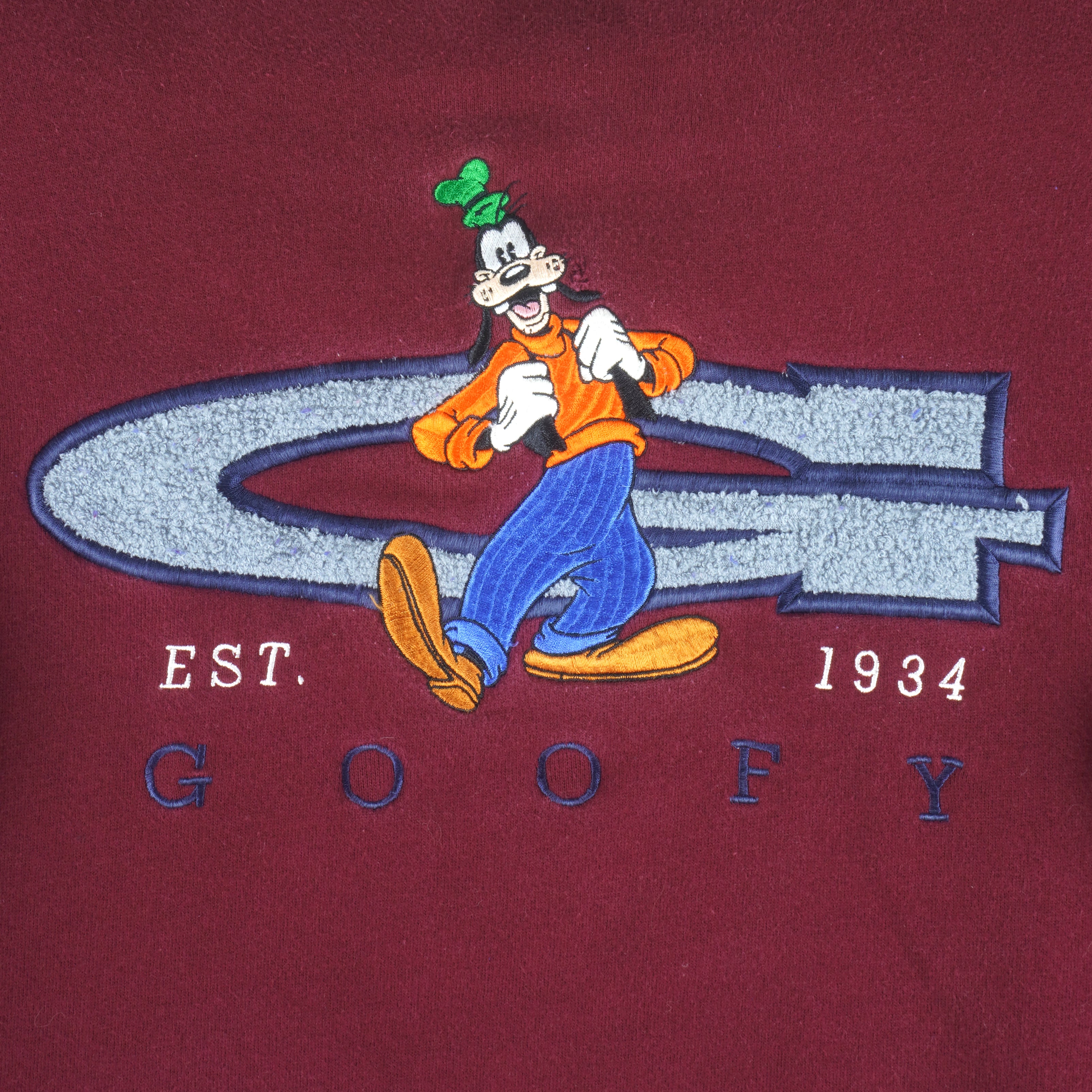 Disney (Mickey) - Goofy Crew Neck Sweatshirt 1990s Small