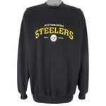NFL - Pittsburgh Steelers Embroidered Crew Neck Sweatshirt 1990s XX-Large Vintage Retro Football
