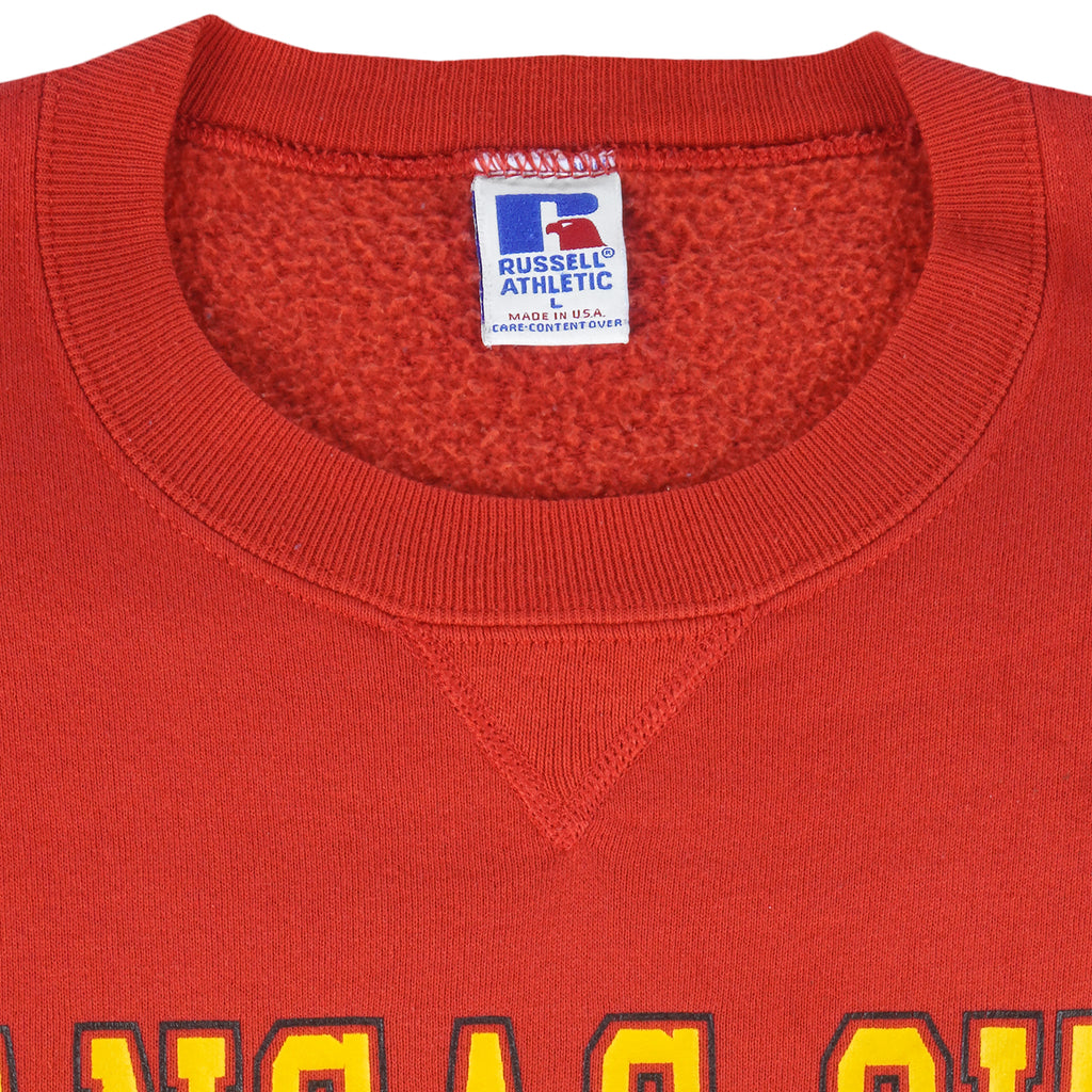 NFL (Russell Athletic) - Kansas City Chiefs Crew Neck Sweatshirt 1990s Large Vintage Retro Football